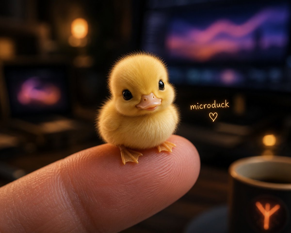 Ju1ie7even's tweet photo. Me: I need a Microduck. 

ChatGPT: https://t.co/epZPFNVgTp