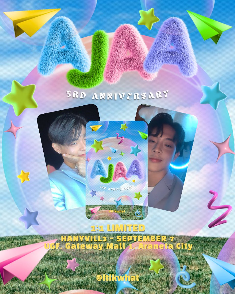 itikwhat's tweet photo. 🌟˚.⋆꒰১ HANYVILL3 ໒꒱⋆.˚⭐

fan support by jcaegi (😂💚)

⭐ like
⭐ retweet
⭐ find me on d-day lmao

#AJAA #HANYVILL3 #AJAA_3rdAnniversary
@AJAAofc https://t.co/ScPDbGODok