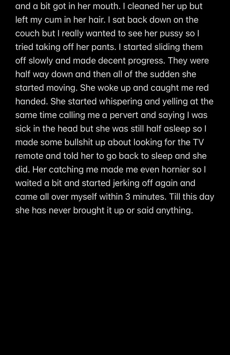 inc3s1lovur12's tweet photo. Incest Confession

The Time My Sister Caught Me Touching Her While She Was Asleep

#incest #incestconfession #sister #sis #somno #perv #horny #nolimit #brosis #bro #pervert #taboo https://t.co/znj4WyIUSJ