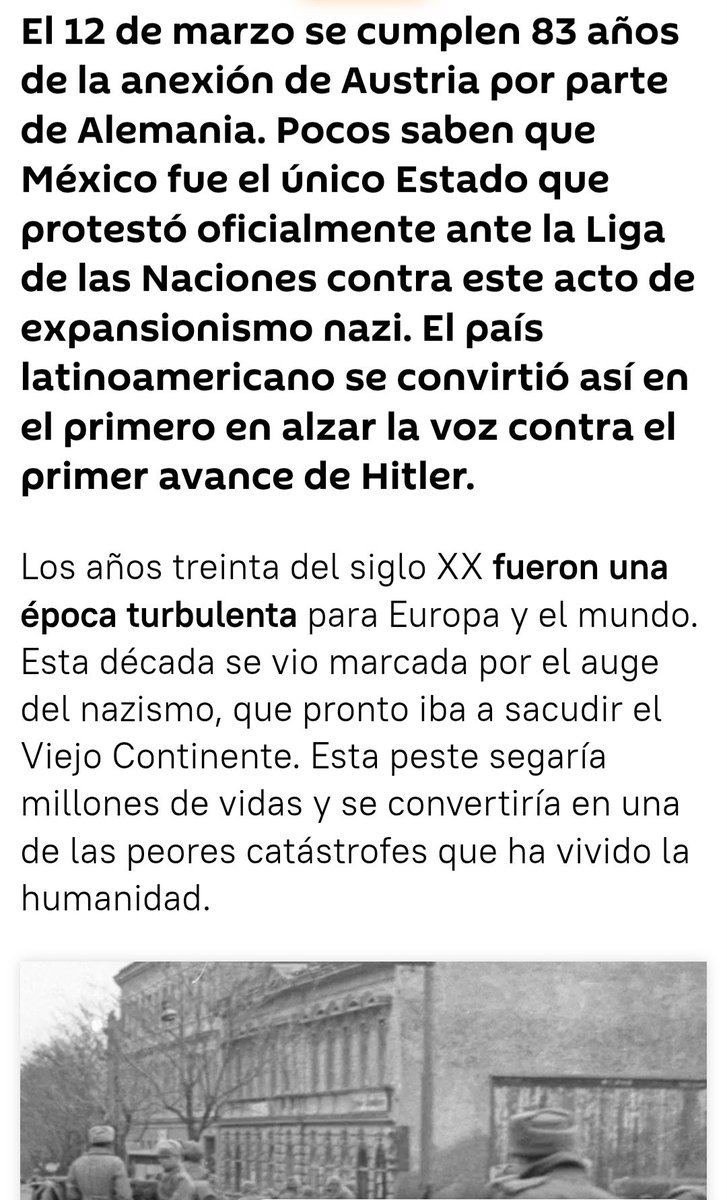 BetoTol7304's tweet photo. En 1838 México fue el único país que protestó ante la liga de las naciones cuando Hitler se anexo Austria, de hecho en Viena hay una plaza que lleva el nombre de nuestro país
Hoy la fascista @Claudiashein no se atreve a condenar a #PutinGenocida por la invasión a Ucrania 🤦😡 https://t.co/0GXmtgEM8o