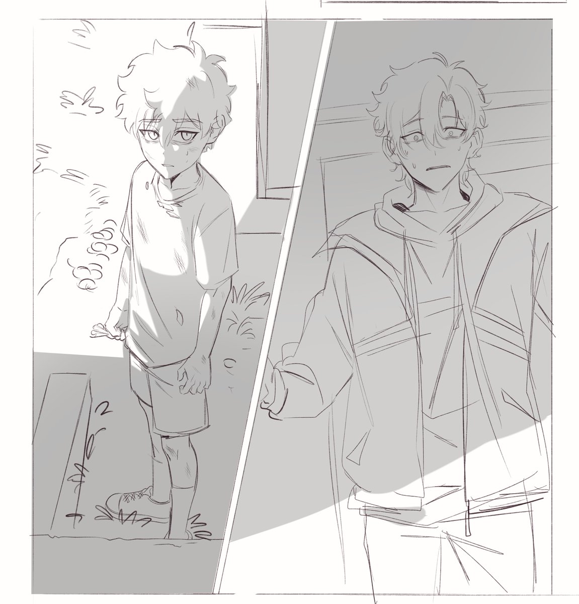 IntotheFrisson's tweet photo. I'd mistake him for a kitty too 🥺 It'll probably be a shorter comic... 
#lcs3ep1 https://t.co/ORHKBNPrim