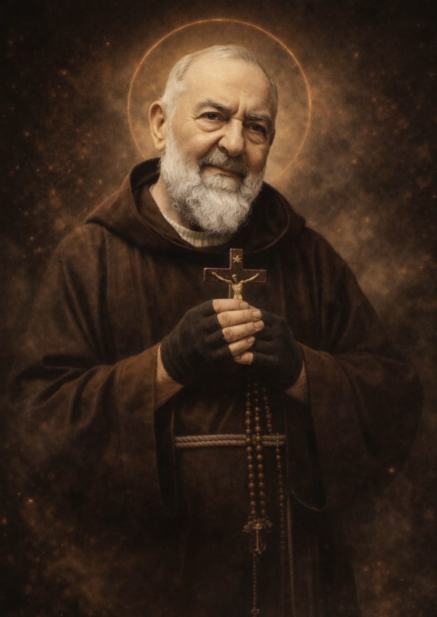 Reina_de_la_Paz's tweet photo. — En la vida espiritual, quien no avanza, retrocede. Sucede como con un barco que siempre debe ir hacia adelante. Si se detiene, el viento lo arrastrará hacia atrás.—

Padre Pío https://t.co/VfhhW3Zpz8