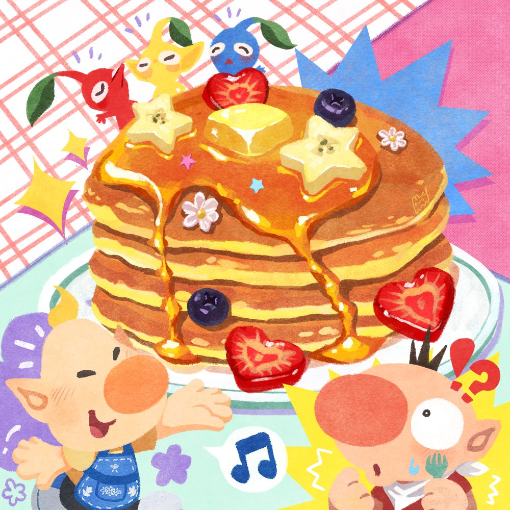 mellowodyssey's tweet photo. The sweetest breakfast fit for Hocotate Frieght's fav captain, from his co-captain (with help from the Pikmins) #pikmin https://t.co/vKTw0ShlfP