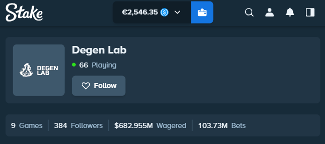 degen_lab's tweet photo. I think you should follow Degen Lab on @Stake, if you ask me... 🤫

Send me a screenshot of the follow and your Stake username, I'll take care of you 🎁 https://t.co/XNLo4rtwNA