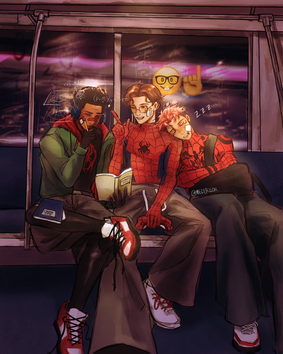 melojelloh's tweet photo. #spiderman #spiderverse #jjk the ride home https://t.co/EjLpJCrczz