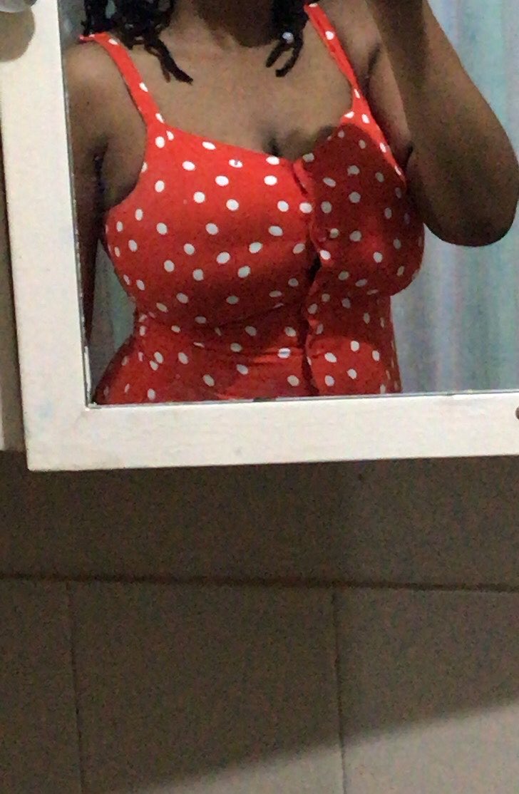 fries_ugly's tweet photo. got this dress today at the thrift store(i couldn’t fit it then) AND my boobs are ruining it for me because it fits me so well.💔 https://t.co/uj1nErdVRu