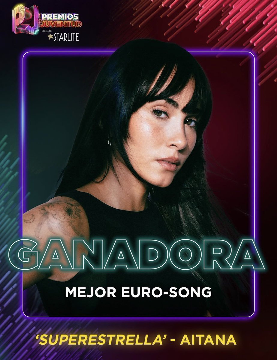 AitanaGlobal's tweet photo. Y el #PremiosJuventud a mejor canción EURO-SONG es para ¡#SUPERESTRELLA de @Aitanax! ⭐️⭐️ https://t.co/DbNiEtFY9c