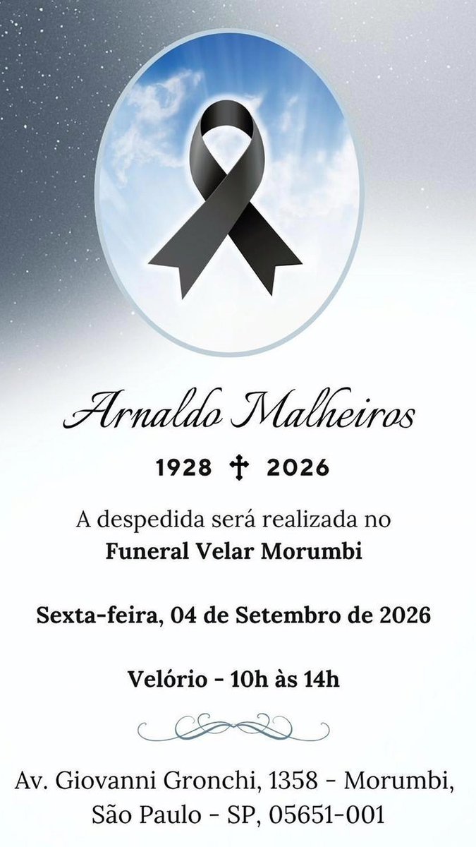 ricapenteado's tweet photo. É com pesar anunciamos o falecimento de nosso sócio Dr. Arnaldo Malheiros https://t.co/Eyc3oiUKh9