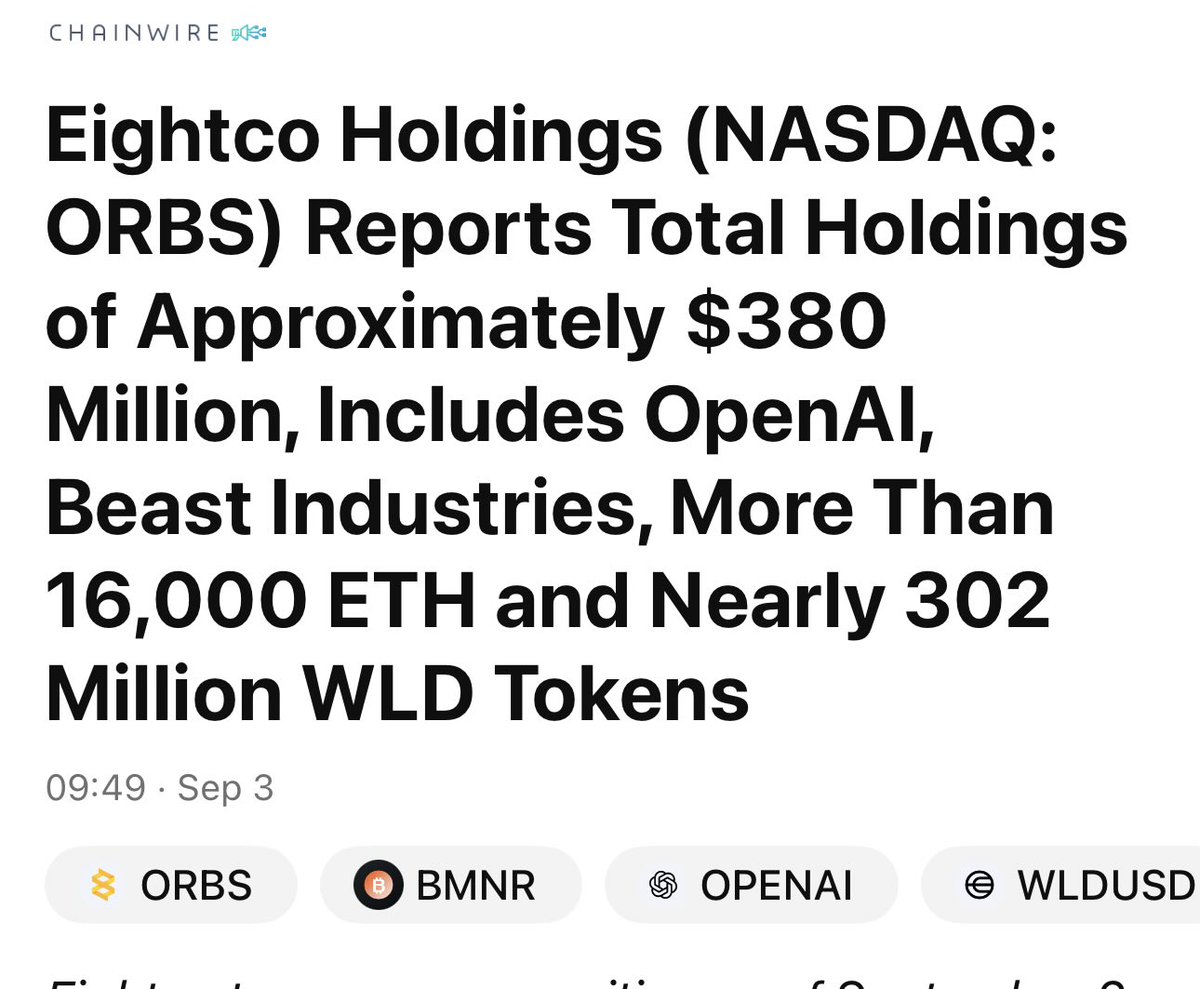HumbleLearner69's tweet photo. $ORBS  is basically a proxy for ethereum:native and 

Open AI IPO https://t.co/chlQHTHU7J