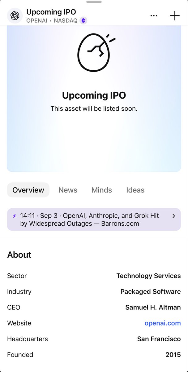 HumbleLearner69's tweet photo. $ORBS  is basically a proxy for ethereum:native and 

Open AI IPO https://t.co/chlQHTHU7J