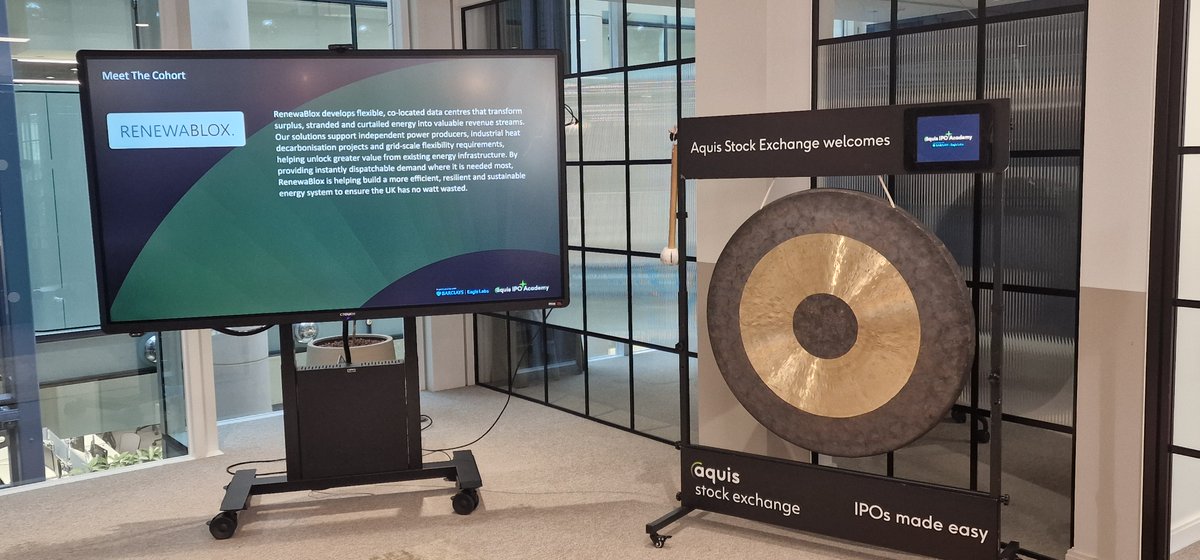 RenewaBlox's tweet photo. We're pleased to announce @RenewaBlox has been selected for the AQUIS Academy – helping high-growth companies prepare for IPO - in partnership w/ @barclays Eagle Labs
The next chapter starts here! 🚀
@freddienew @bitcoinhodlco @XCEofficial @btconlyscott @smarterwebuk @asjwebley