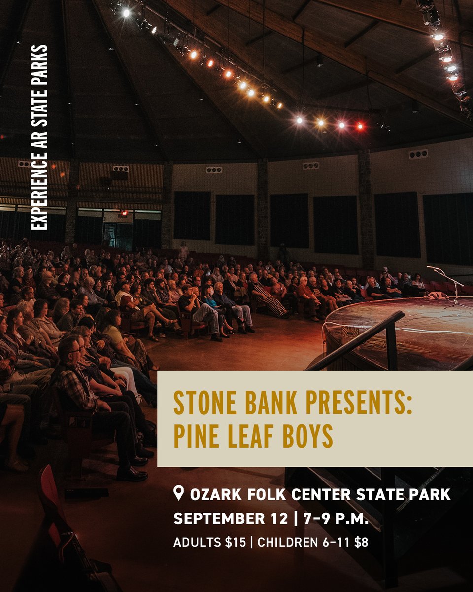 ArkStateParks's tweet photo. Don't miss your chance to see Grammy-nominated group Pine Leaf Boys at Ozark Folk Center State Park! They'll bring their Cajun and Creole tunes to the Ozark Highland Theater stage September 12, and tickets are available now. #ARStateParks #TheNaturalState https://t.co/Zfxg7dEMKD https://t.co/Fdgqc7cJVt