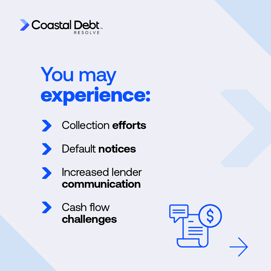 Coastal_Debt's tweet photo. Missing a Merchant Cash Advance payment can be stressful, but understanding what may happen next can help you respond with confidence.

Every situation is different. Learning about the process and potential consequences early may help you make better-informed financial decisions for your business.

Read our guide:
https://t.co/EkswBn4FiN

#MerchantCashAdvance #BusinessDebt #CashFlow #BusinessOwner #SmallBusiness #FinancialEducation #MCADebtRelief #CoastalDebtResolve

Coastal Debt Resolve is not a law firm and does not provide legal, financial, or professional advice. Services are provided exclusively to businesses, not consumer or personal debt relief. Debt-resolution outcomes are not guaranteed.