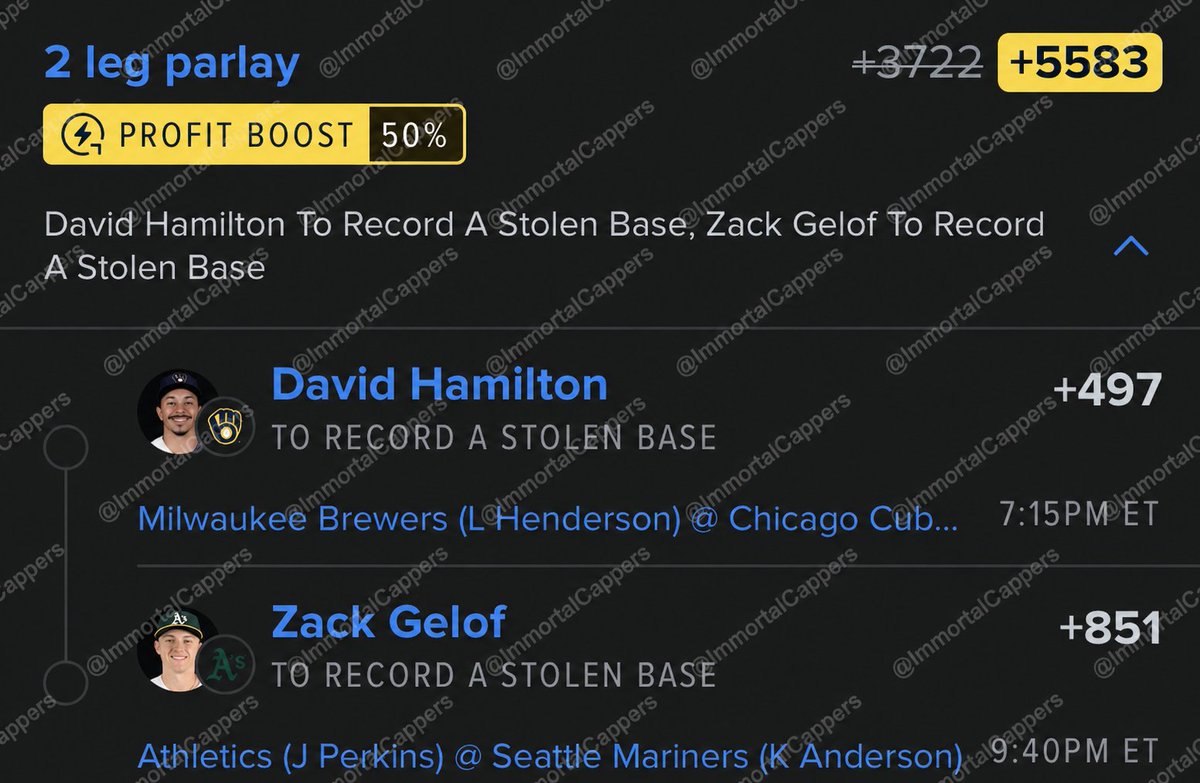 ImmortalCappers's tweet photo. Still paying capper subs? We leak them FREE 💸

BTB Joke 🚨 2 LEG PARLAY FOR FREE ‼️

+5583 BOMB! 🔥💰

Follow for more VIP leaks 👀

#MLB #MLBBets #SportsBetting #Gambling𝕏 #6LEGMONEYLINE https://t.co/ecUpA01x6x