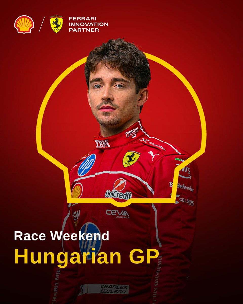 KenethMckeyyro's tweet photo. Revving up for race weekend at the Hungarian GP! Ferrari is ready to take on the track with Shell Helix performance and protection. Share your race prediction below! https://t.co/bS0GjWbCzO
