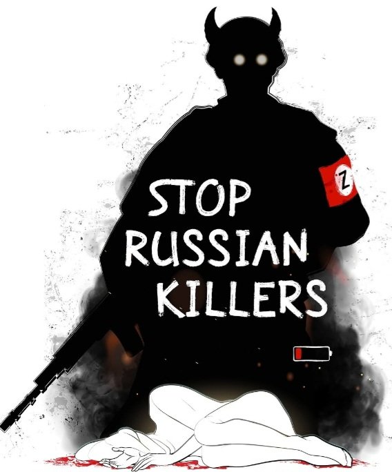 FacciniMyriam's tweet photo. russia is a f *cking terrorist state and a disgrace to humanity. 
#AllrussiansAreGuilty 
#WAKEUPWORLD https://t.co/yoUYu8mN4V