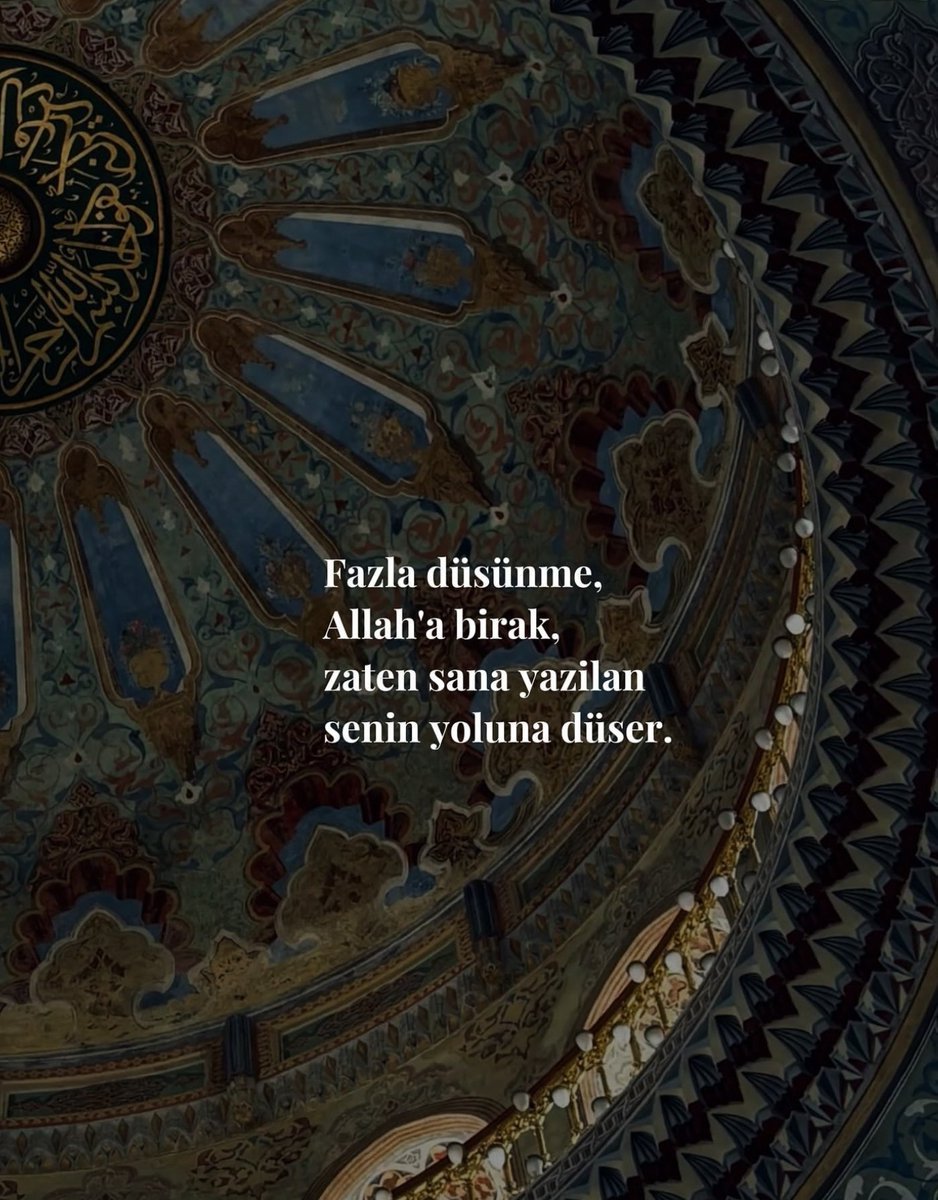 kalpileyasamak's tweet photo. Fazla düşünme https://t.co/tC77ka5tag