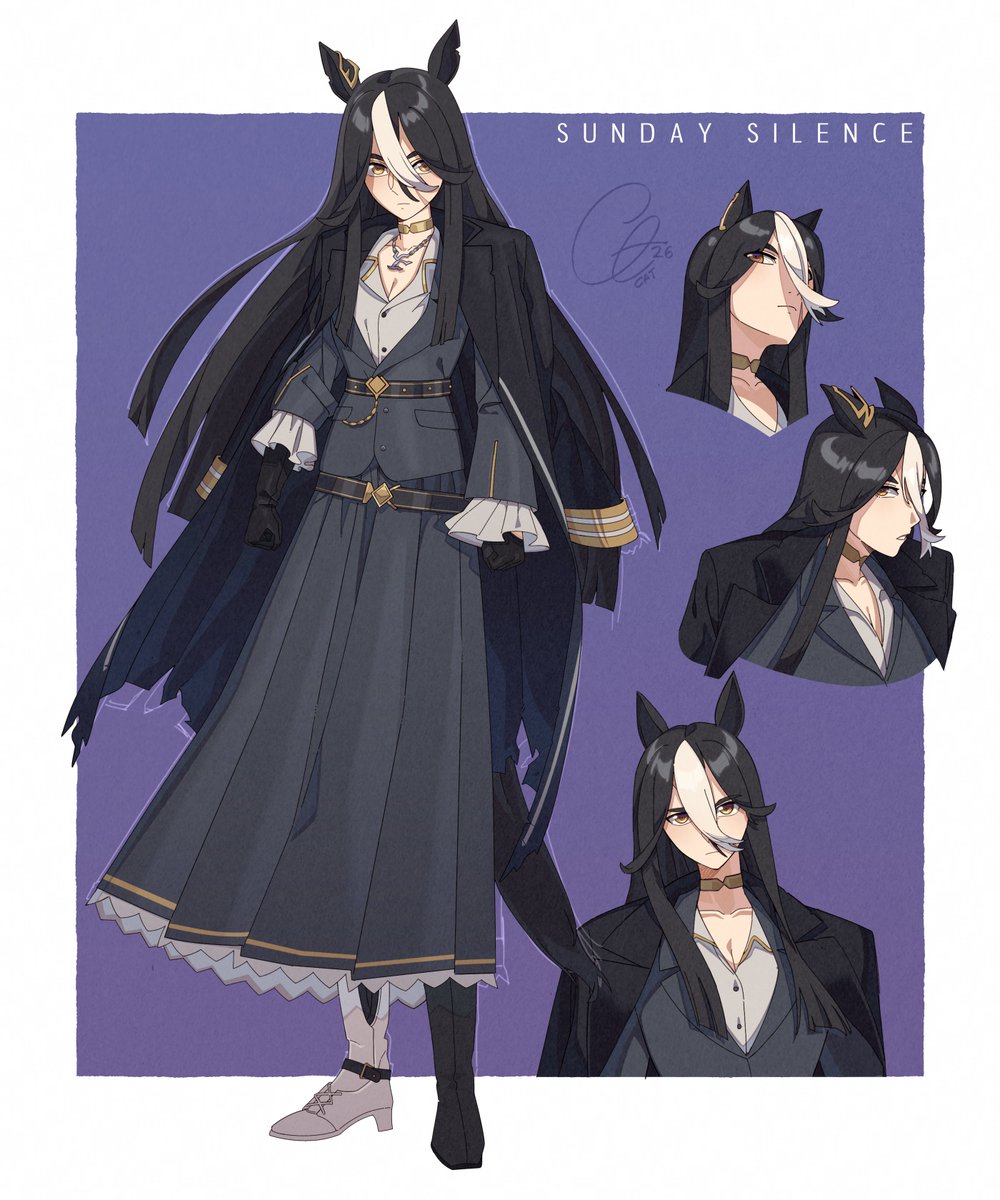 sleepcatz's tweet photo. My concept for Sunday Silence in umamusume
#umamusume #ウマ娘 https://t.co/CvQijsCpuY