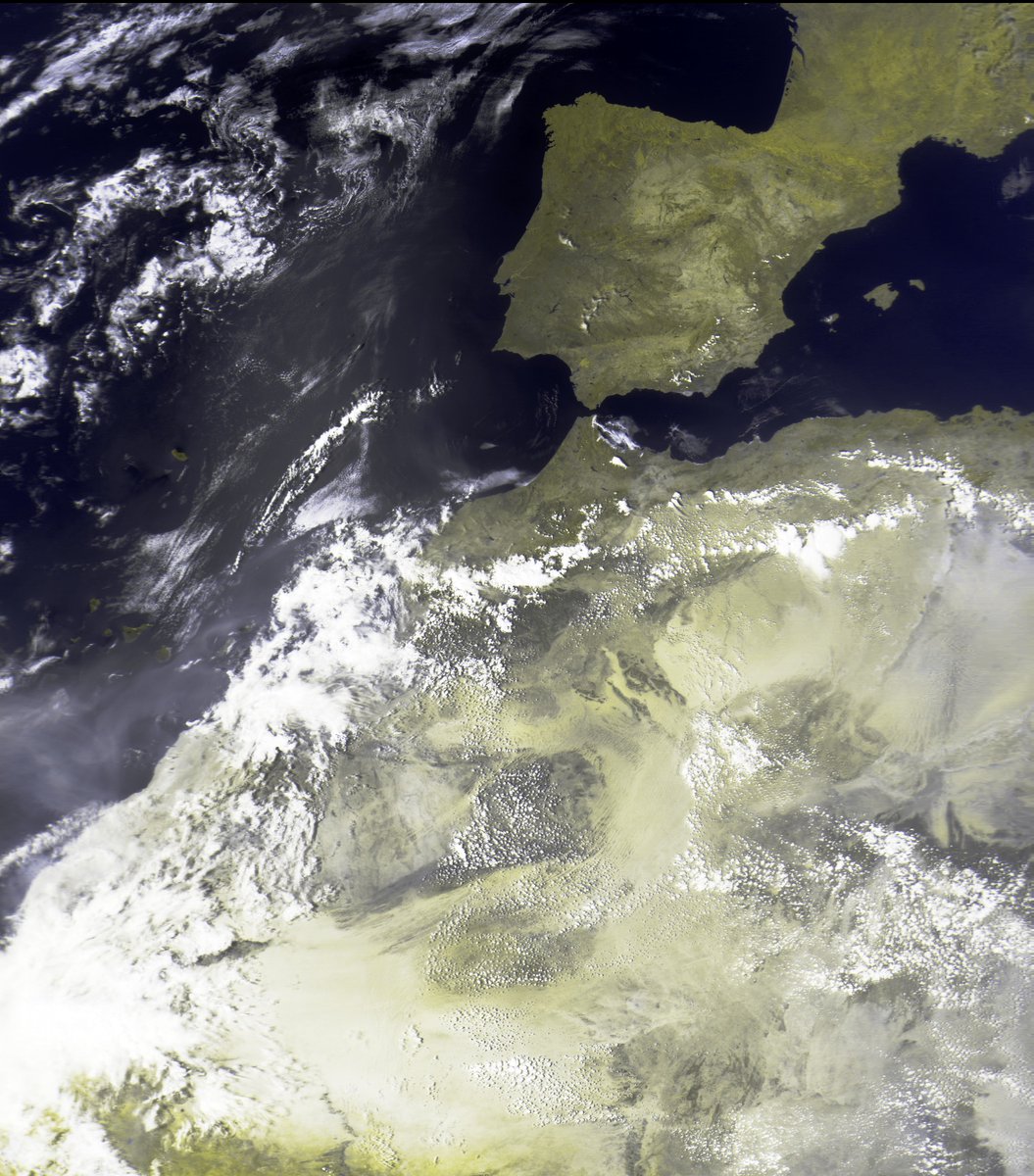 mmartin_pro's tweet photo. Datos recibidos desde el Satélite #MeteorM2_4  al  (03-09-26 14:53 UTC).  con mi equipo: (
@SDRPlay #rsp1b #Satdump+Antena #QFH   autoconstruida ) #satélites #hamradio https://t.co/PdPuhntIDl