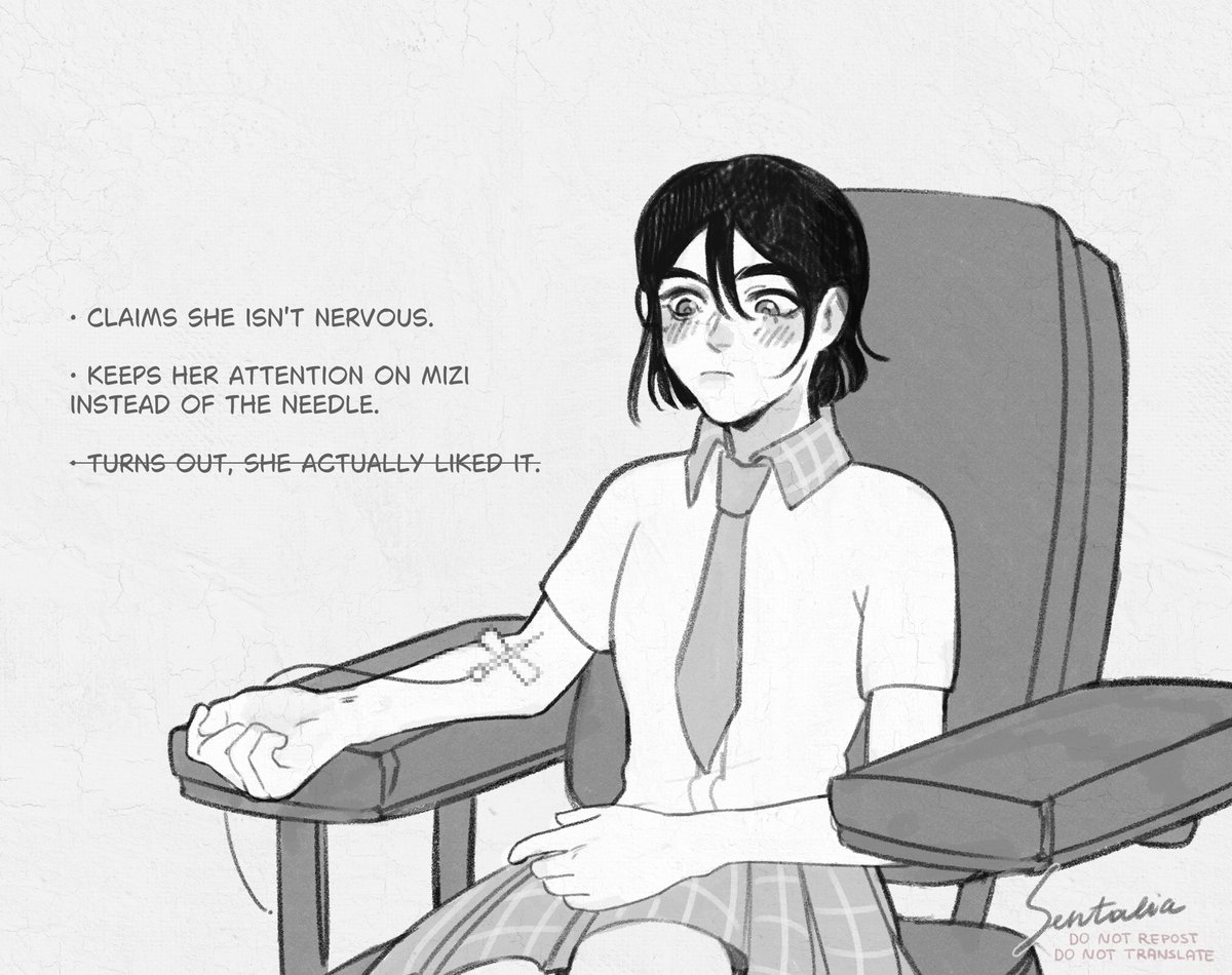 Senta_lia's tweet photo. [Medical Check]🩸🧪

actually, I had to get a lot of tests done recently, and for some reason I thought it would be really fun to do something like this with 4NAKT :P
I hope you guys will find this relatable!!💟
#에이스테 #ALNST #ZOMST #mizisua #ivantill https://t.co/6v4CfnCKN3