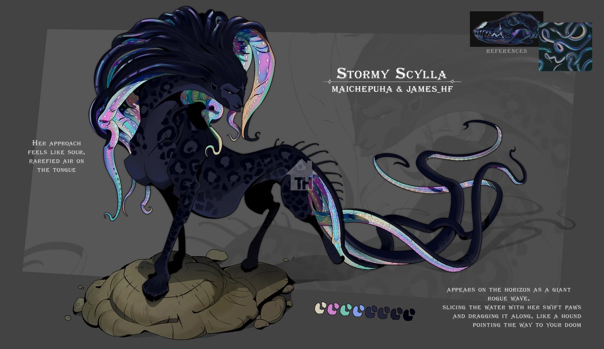 james___hf's tweet photo. I helped my friend(Maichepuha) with the design for this sphinx. 

I was mostly just busy painting/color https://t.co/J8xZQ4ADGy