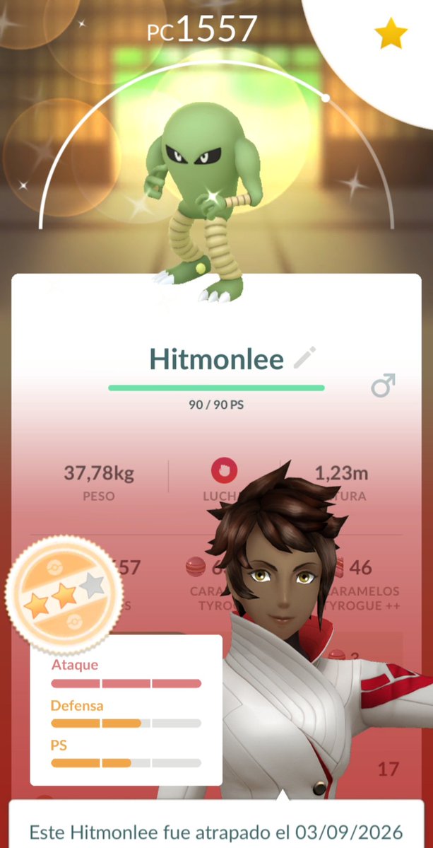 UnoConTDAH's tweet photo. Y el segundo #Shiny de hoy...
#Hitmonlee
#PokemonGo
#Variocolor https://t.co/fwP2DgeFc3