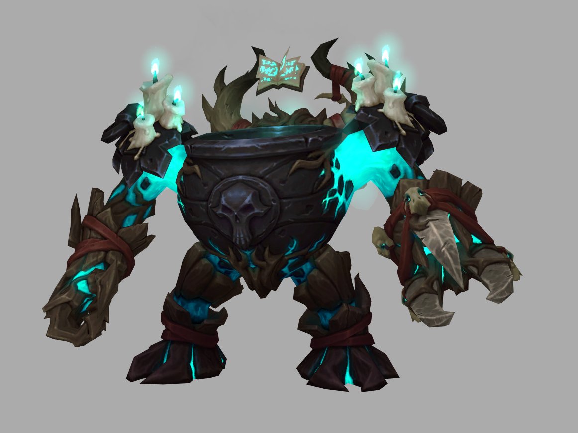 MrGMYT's tweet photo. The Living Heartsbane Cauldron is a new Mount in Patch 12.1.7 currently listed as from the In-Game Store