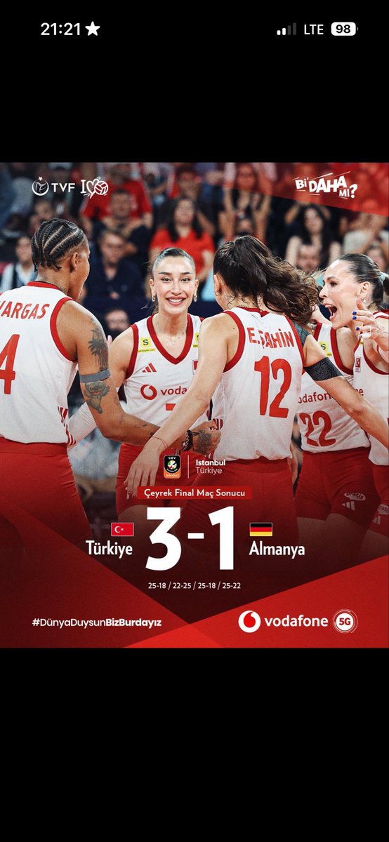 levent35lk's tweet photo. #FileninSultanları yarı finalde tebrikler #bizimkızlar👏👏👏 https://t.co/bJ8m4Z2C4z