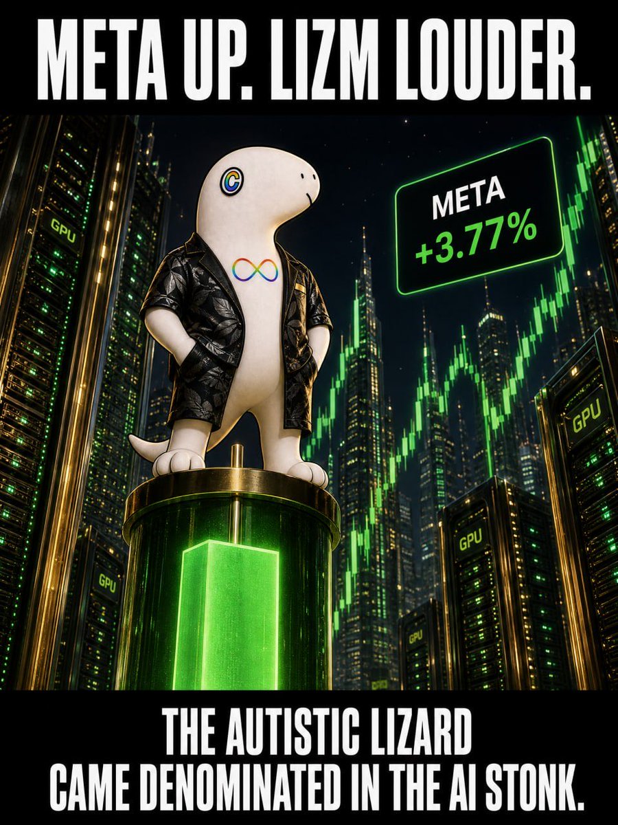 LIZMsol's tweet photo. META rewards go up in value.
LIZM is the giant in the room.
CA: 3r3LqBy4oKPczGDajMQTeARV81hmpbCGiWU1mVEk54kw https://t.co/c1VeGjZmP6