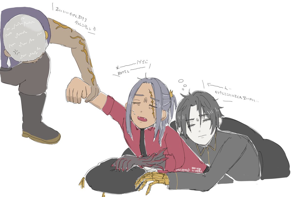 RomaofMagmell's tweet photo. 睡眠の日…ｳﾞｧﾚﾛﾏはよくその辺でひっついて寝てるからたくさんあるよ再掲が…たまに混ざりにくるAIBOも添えて…

オイラが寝るの好きだからね…好きな人の鼓動と体温感じるぐらいひっついて穏やかな眠気に身を委ねるのって幸せだろうな、と… https://t.co/l98EXvCVuO