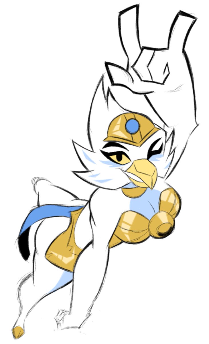 Jaybound753's tweet photo. Eris scribble 

#legendsofchima #art https://t.co/m6LL9fBz04