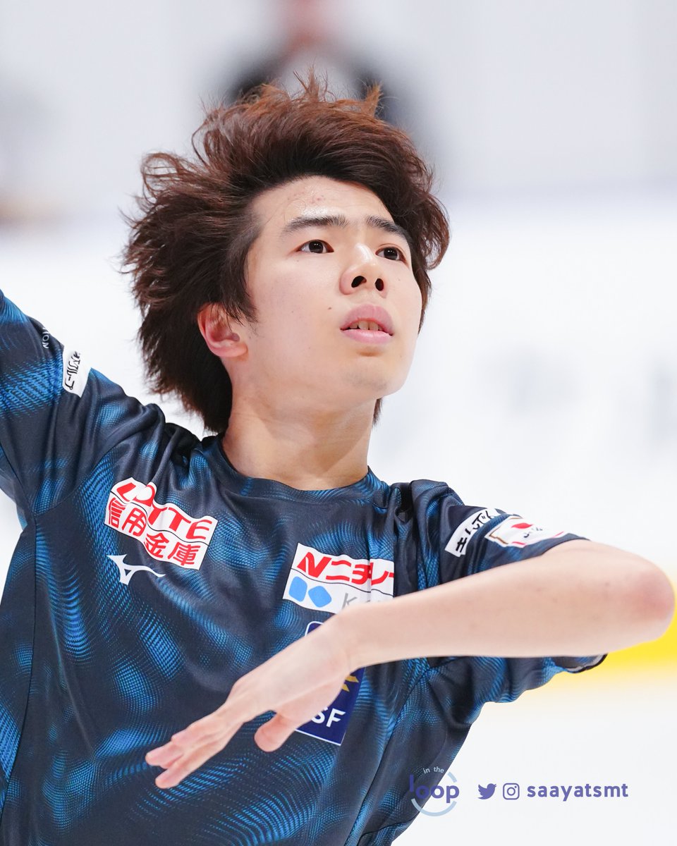 InTheLoPodcast's tweet photo. Shun Sato 🇯🇵 at the first day of official practices at Kinoshita Group Cup! He will be last to skate in the second group of the men's short program ✨ https://t.co/jLJjOb5lEj