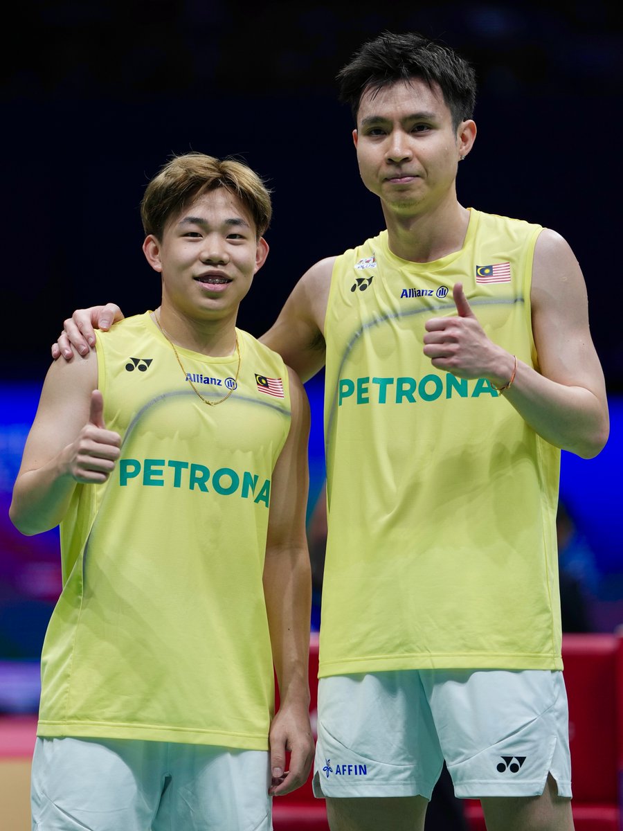 craigansibin's tweet photo. Dua-dua nampak have fun dan happy tadi. 
@sohwooiyik @aarontaiwq_ 

📸: BWF

#ChinaMasters2026 https://t.co/T5gFnm1UKN