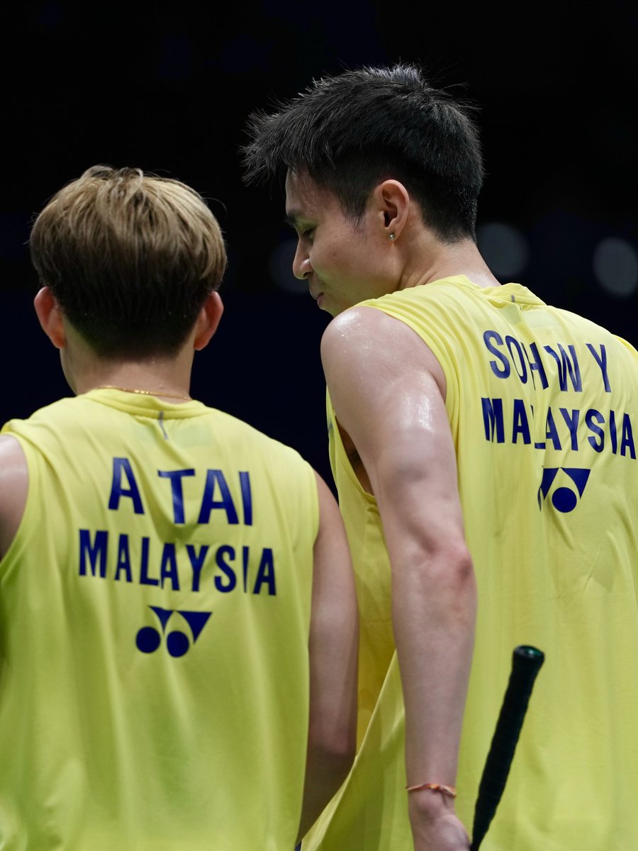 craigansibin's tweet photo. Dua-dua nampak have fun dan happy tadi. 
@sohwooiyik @aarontaiwq_ 

📸: BWF

#ChinaMasters2026 https://t.co/T5gFnm1UKN