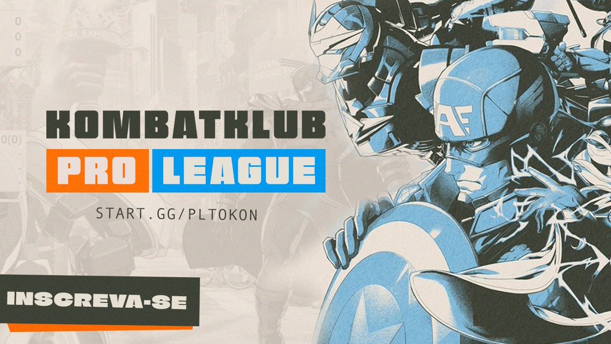 kombatklub's tweet photo. A Pro League de MARVEL Tōkon chegou! Serão 4 etapas para decidir quem serão os 8 competidores que disputarão mais de R$7.000 em prêmios. A primeira etapa acontece no dia 9 de setembro e as inscrições já estão abertas, não perca!

Inscreva-se em: https://t.co/5d2TXL17bd https://t.co/SoUqNV27sM