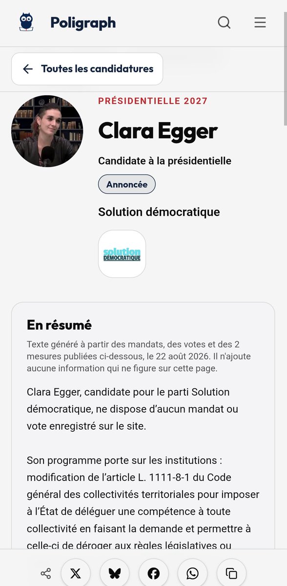 poligraph_fr's tweet photo. Disponible sur Poligraph : suivi des mesures des candidats à la présidentielle 2027

Toutes les mesures y sont sourcées et classifiées par thème.

Comme d'habitude : 
- neutralité 
- factuel
- outil citoyen indépendant 

https://t.co/tXwqMhyRFj https://t.co/I8EJwkh1xd