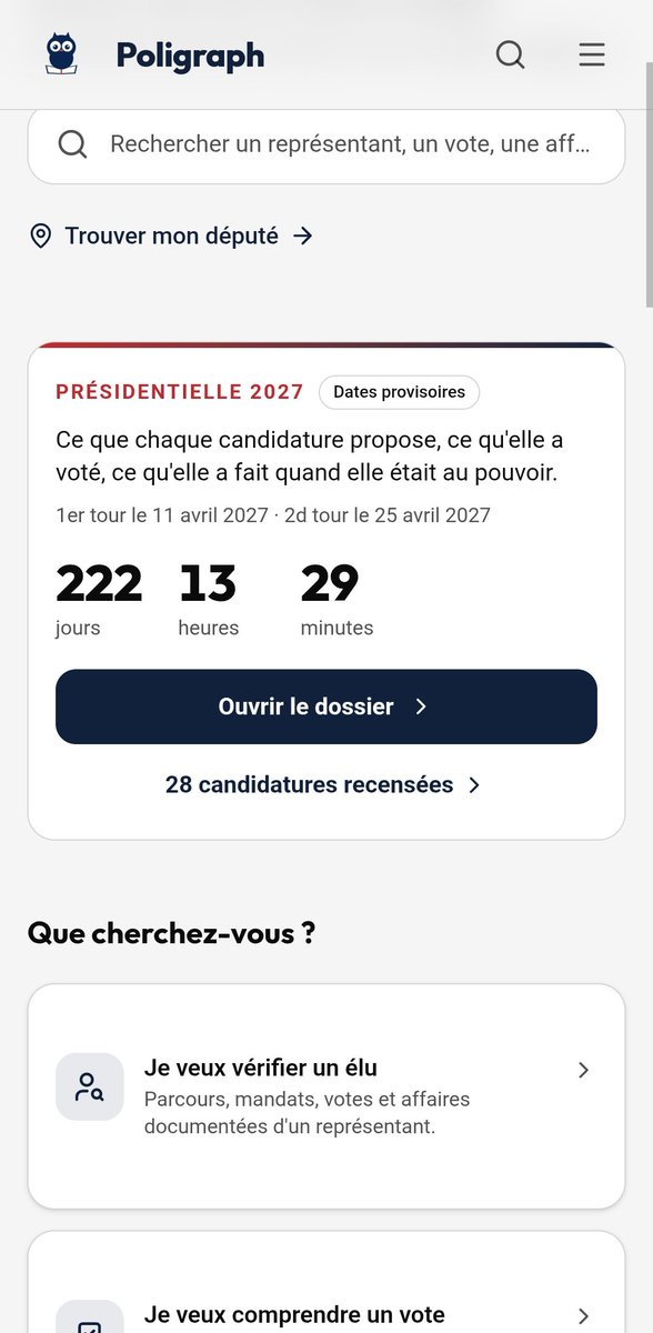 poligraph_fr's tweet photo. Disponible sur Poligraph : suivi des mesures des candidats à la présidentielle 2027

Toutes les mesures y sont sourcées et classifiées par thème.

Comme d'habitude : 
- neutralité 
- factuel
- outil citoyen indépendant 

https://t.co/tXwqMhyRFj https://t.co/I8EJwkh1xd