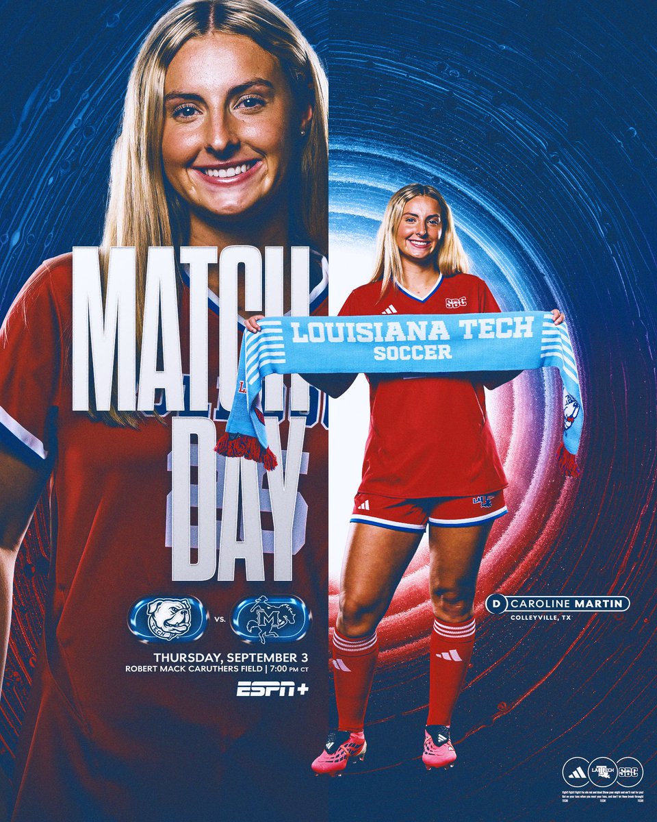 LATechSOC's tweet photo. MATCH DAY‼️

📍 Ruston
🏟️ The Mack
🆚 McNeese
⏰ 7 p.m. CT
📺 ESPN+
📊 https://t.co/rZjODU0UDg

#HBTD | #BarkLouder https://t.co/fl83SS3Tan