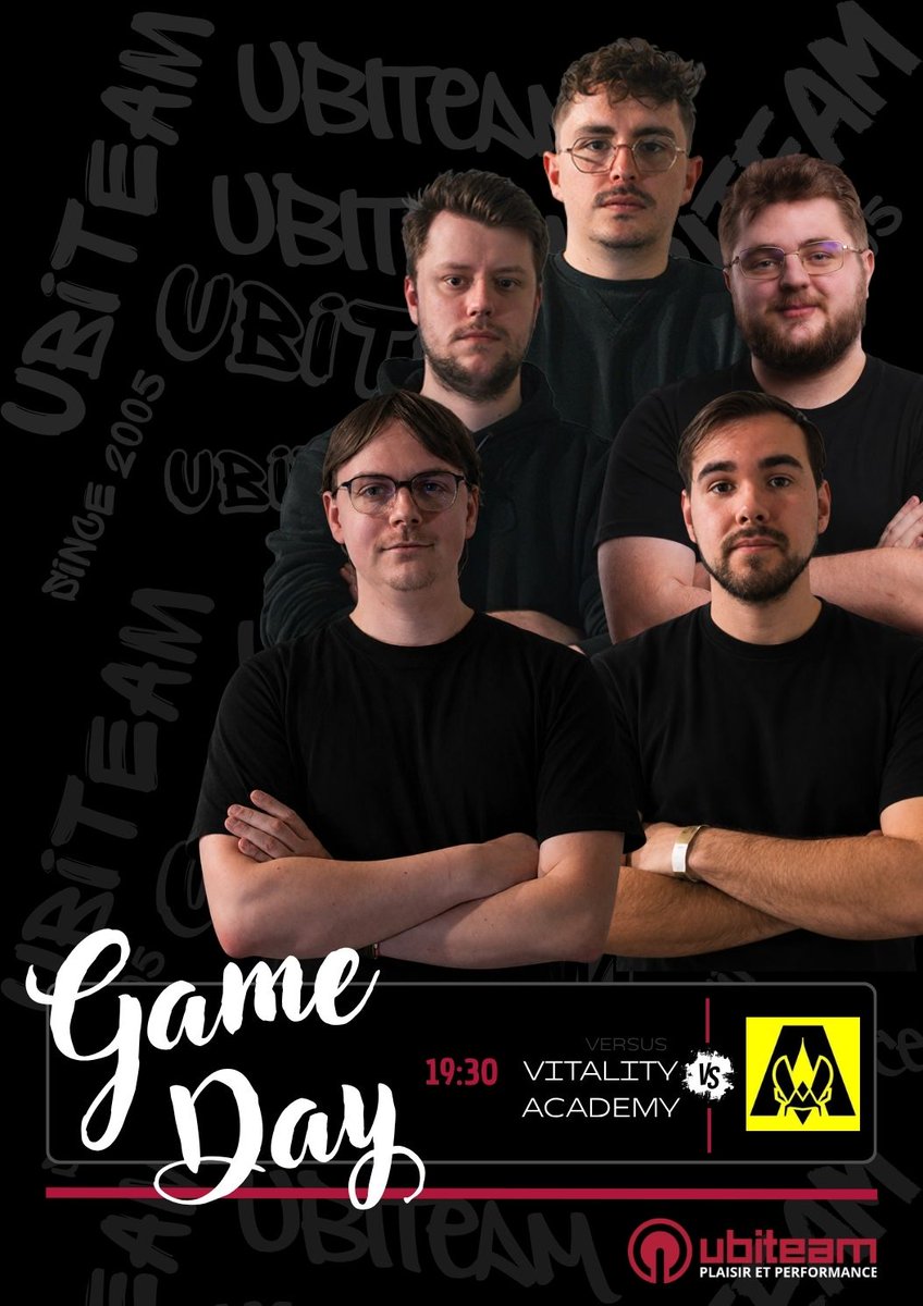 UBITEAM's tweet photo. 🏆 @ESEA Main - PLAYOFFS
𝑅𝑒𝑛𝑑𝑒𝑧-𝑣𝑜𝑢𝑠 𝑝𝑜𝑢𝑟 𝑙𝑎 𝑏𝑒𝑙𝑙𝑒 𝑎𝑓𝑓𝑖𝑐ℎ𝑒 𝑑𝑒 𝑙𝑎 𝑠𝑜𝑖𝑟𝑒́𝑒 🔥

🆚 @TeamVitalityCS Academy
🕣 19H30
📺 https://t.co/va67rLoVHl https://t.co/bErzoyyZwY