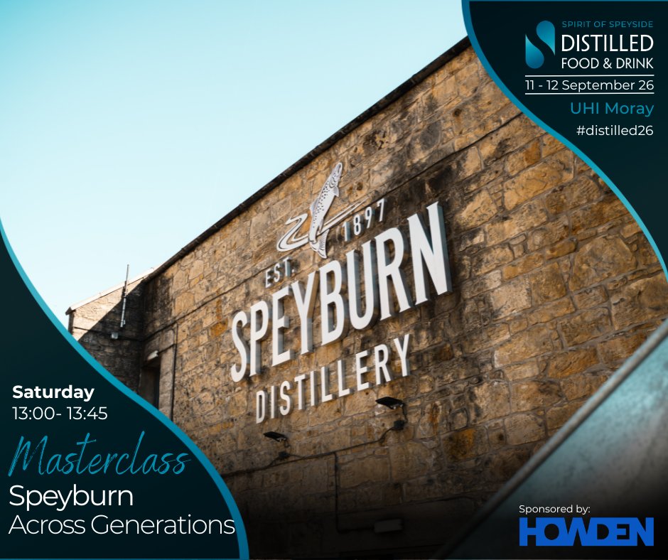 distilledscot's tweet photo. Saturday daytime at #Distilled26:

11:30 Tormore masterclass with Polly Logan.
12:00 Premium pour, The Glenlivet 23yo Single Cask.
13:00 Speyburn masterclass, 10yo to 1975 Edition.
13:00 Premium pour, Strathisla 19yo First Fill American Oak.

Tickets: https://t.co/i6XC4jxQuw https://t.co/nDwWHBo8l9