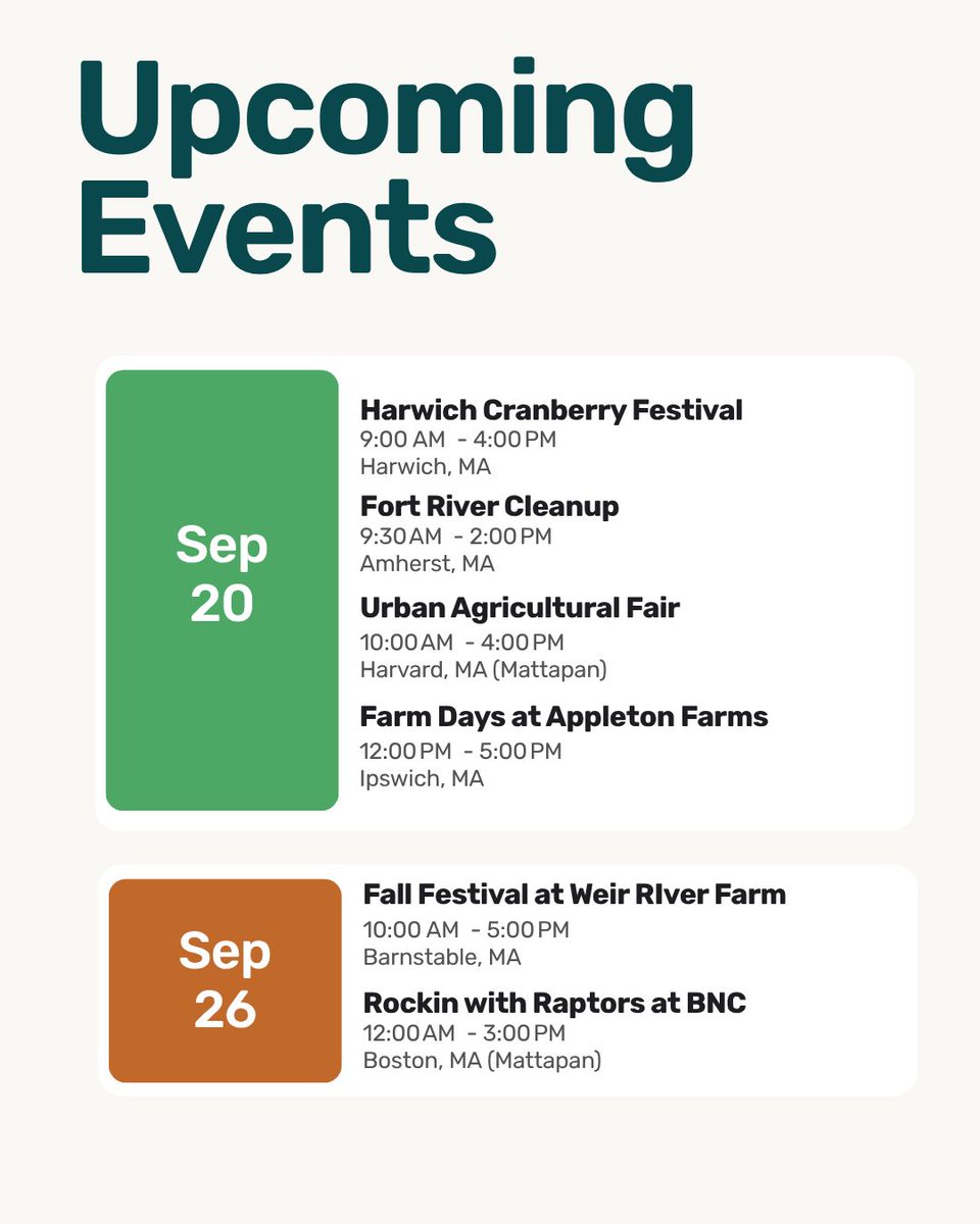 Nature4Ma's tweet photo. Connect with local conservation leaders near you! Check out our calendar of coalition partner events happening across the Commonwealth to learn how Question 6 protects drinking water and local parks — without raising taxes. 
Find an event near you! https://t.co/mHtBBtsoAR
#YesOn6 https://t.co/FU3FX4TIGc