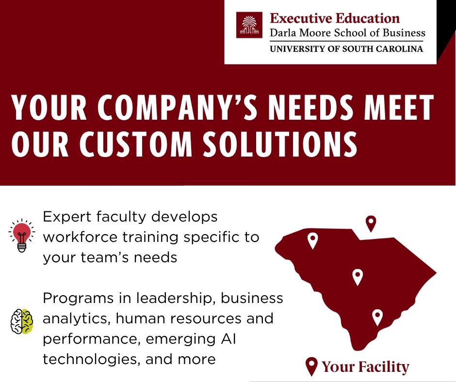 Moore_ExecEd's tweet photo. L&amp;D research in 2026 consistently finds that one-size-fits-all training disconnected from real job demands drives disengagement rather than skill-building, while custom-built programs that align tightly with strategic business needs are shown to deliver measurably higher ROI. https://t.co/NRGvx2cpjC