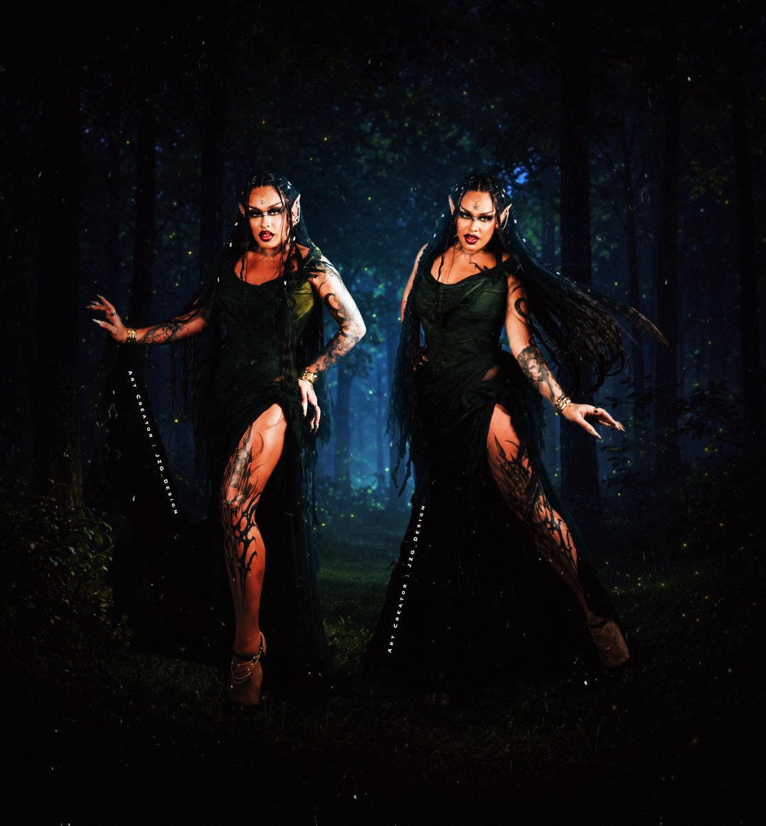 Design_Jzg's tweet photo. As Sombras da floresta 🍃🌛 / Art Design by ME
@gloriagroove para @sephorabrasil 
.
.
.
.
.
#gloriagroove #sephora #artdesigner #drag #artista https://t.co/2eZJvtjVqk