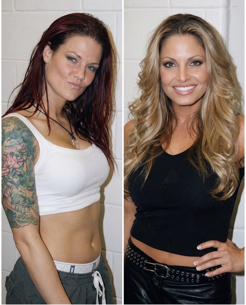 ajxanti's tweet photo. GOLDEN STRESS FREE X RULE 

Don’t stress to engage people people 
Lita                                    or                           Trish? https://t.co/9Xu3m0Xf45