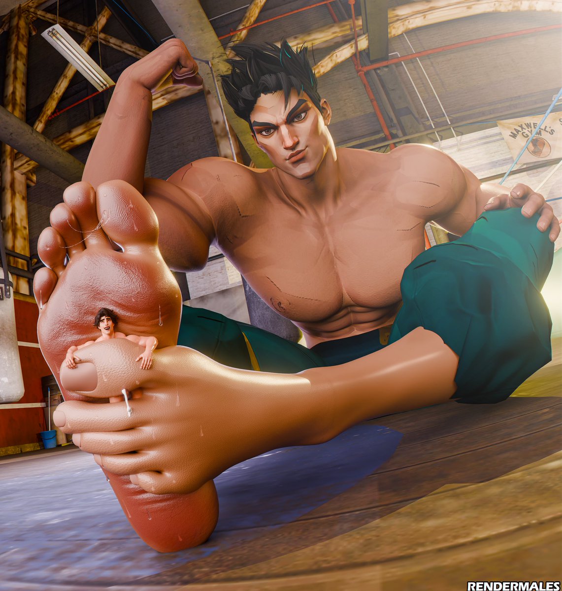 Malesrender's tweet photo. [COMM] The commissioner let me share this with you guys so please enjoy more Iron Fist feet! 😈❤️ https://t.co/4CPRbvUKKA