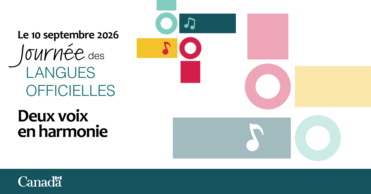 Patrimoinecdn's tweet photo. Nous sommes à une semaine de la Journée des langues officielles!

Êtes-vous inscrit à l’activité virtuelle Deux voix en harmonie?

🎶 Joignez-vous à la conversation sur la musique, les langues officielles et les communautés qui façonnent le Canada.

https://t.co/15l2z37cfv https://t.co/RR6CmUcW4o