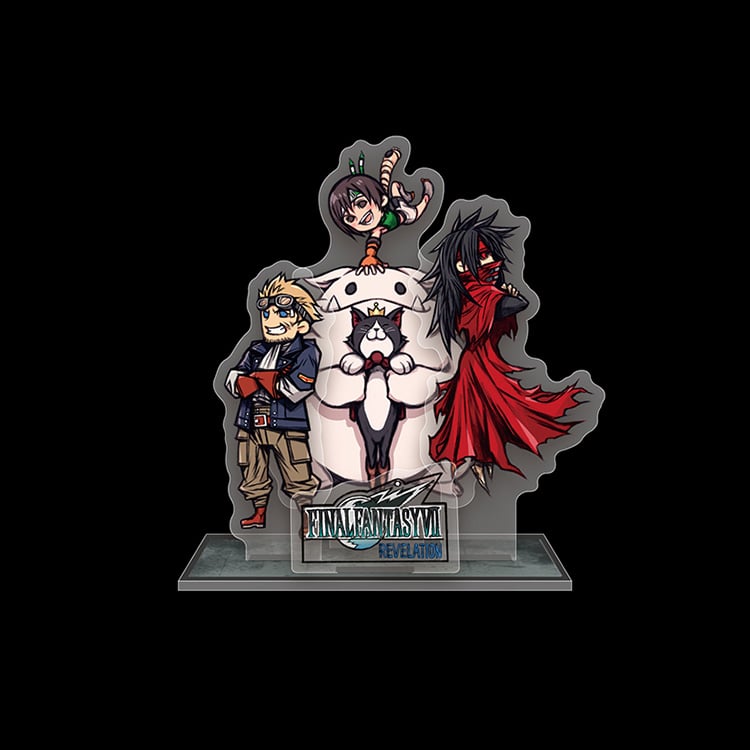 aibo_ac7's tweet photo. FF7：「早期購入特典：『マジック：ザ・ギャザリング―FINAL FANTASY』オリジナルプロモカード×１　『最後の決戦』
「e-STORE特典：野村哲也描き下ろし FINAL FANTASY VII REVELATION ミニアクリルスタンド」 https://t.co/Yq4dJZ9HG6