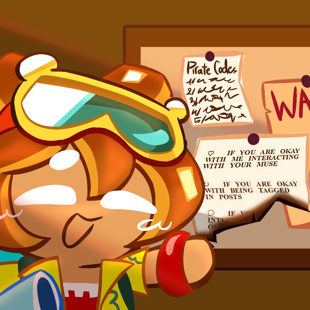 TBD_Mechanic's tweet photo. Ahoy guys! I haven't made a proper introduction, have I? 

I'm Croissant Cookie, member of the Time Buccaneer Crew! I've heard that the Captain was here so I thought it would be fun to come along too!!

Nice to meet you all!

———
#crob https://t.co/ipQAfWvT64