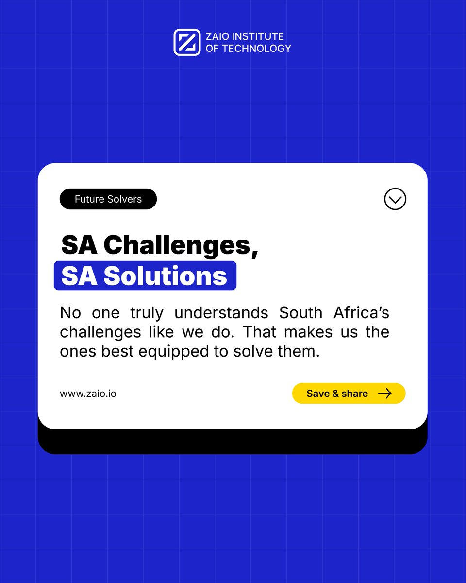zaiotech's tweet photo. SA problems need SA solvers.
From the spaza shop to the clinic queue and taxi rank, the people who understand these challenges best are already here. That’s our opportunity to build solutions that matter.
#BuiltBySA #ProblemSolver #ProudlySouthAfrican #Zaio https://t.co/LqkTsYirPW