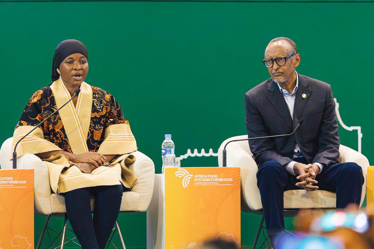 TheAGRF's tweet photo. The Presidential Summit at the #AFSForum2026 is currently ongoing and H.E. Paul Kagame, President of the Republic of Rwanda is engaging with young people from across Africa.

Always a pleasure to see this intergenerational dialogue taking place and envisioning the lessons our youth learn about transforming their continent.

Listen in live via these live stream links: https://t.co/QD4HMSyt8x